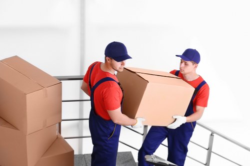 House movers helping with a Docklands apartment relocation