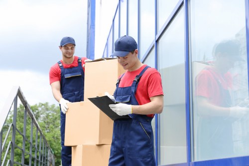 People accessing Docklands Removals information with assistive technology