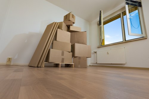 Docklands apartment move with truck access and loading