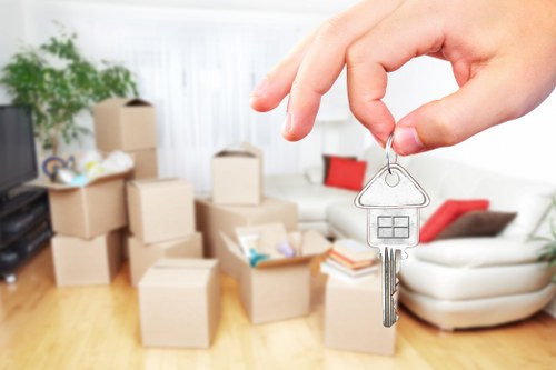 Commercial moving van support for Docklands offices and businesses