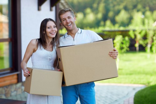 Commercial moving truck service operating in Docklands