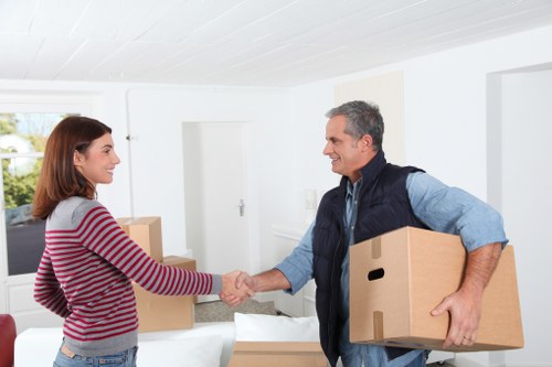 Careful loading of furniture into a removals van in Docklands