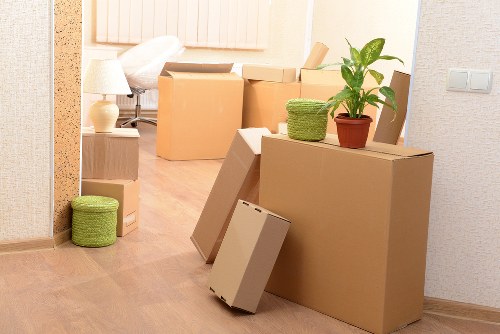 Local movers handling a Docklands business move near the waterfront