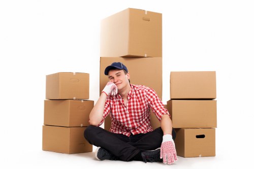 Checklist and moving supplies for a Docklands home move