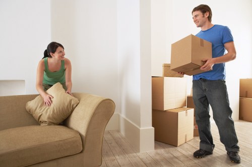 Preparation and loading for a local Docklands man and van removal service